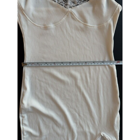 SHEIN Women’s Y2K Babydoll Lace Trim Cami Whimsy White Stretch 90s Dainty - Picture 7 of 8